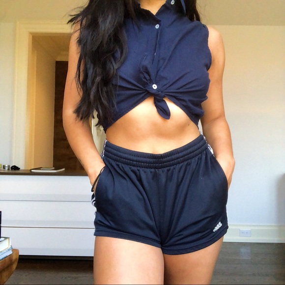 American Apparel Button Up Crop Top - Picture 4 of 5
